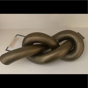 Metal Knot with Cast Gold Threshold Studio McGee
